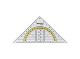 GEODRIEKHOEK 16 cm - Transparant WESTCOTT