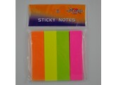 STICKY NOTES PAGE MARKERS - Ft. 20 x 75 mm   Wild Geese   - Set 4 x 50 neon color