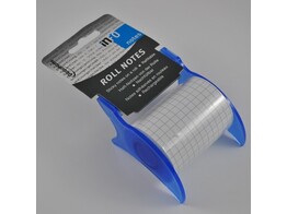 INFO NOTES op ROL - 6 cm x 10 M - Wit Geruit 5 mm