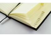 ADRES   TELEFOONREGISTER - Ft. A5 - Gelijnd Kangaro - 104 Blad - Harde zwart linnen kaft