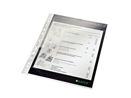 SHOWTAS   PERFORATIE - Glad oppervlak Leitz - Din A4 - doos 100 - 80 micron