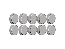 MAGNEET NEODYM - Schijf design Maul - 15 x 3 mm - Vernikkelt - set 10