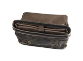 MAVERICK Briefcase - Dark Brown 1 compartment - Shoulder strap - Laptop sleeve