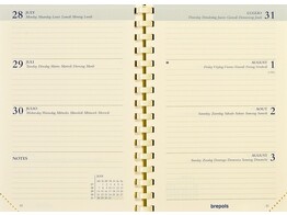 AGENDA SPIRAAL VULLING DELTA - 7 Dag / 2 Pag Brepols - Ft. 81 x 120 mm