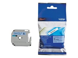 P-TOUCH M TAPE - 9 mm - Zwart / Blauw Brother