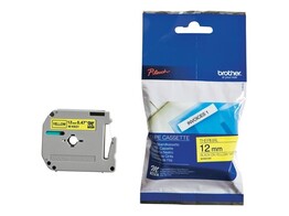 P-TOUCH M TAPE - 12 mm - Zwart / Geel Brother
