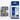 P-TOUCH TZE TAPE - 9 mm - Blauw / Wit Brother