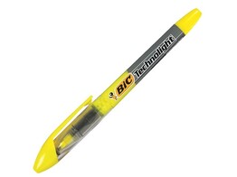 FLUO MARKER BIC   TECHNOLIGHT   - Geel
