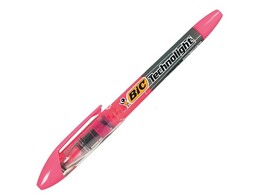 FLUO MARKER BIC   TECHNOLIGHT   - Roze