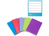 ATOMASCHRIFT - Din A4 - Gelijnd PP kaft color transparant - 72 blad