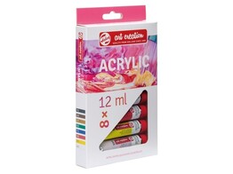 TALENS ACRYLVERF 12 ml. - Set 8 Tubes Art Creation Expression
