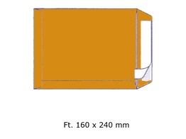 ZAK-ENVELOP BRUIN - Ft. 160 x 240 mm - STRIP 90 gr - Doos 250