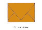 ENVELOP DIN C6 - Zonder Venster Gegomd - 70 gr Ft. 114 x 162 mm - Gemskleur - Doos 500