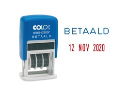 STEMPEL MINI  BETAALD   DATUM 