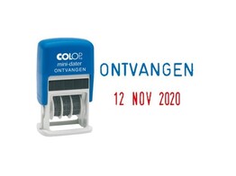 STEMPEL MINI  ONTVANGEN   DATUM 