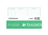 REGISTER   Validatieboek   Exacompta - Verticaal Din A4 - 80 blz