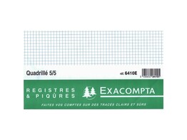 REGISTER Geruit Exacompta - Verticaal 32 x 25 cm - 80 blz