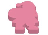 INFO NOTES CUBE DIE-CUT -   Kerstman   - Roze Blok 200 vel