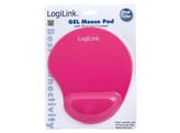 MUISMAT met POLSSTEUN   Gel   - Roze Logilink