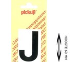 PICKUP LOS - 60 mm - Zwart    J   Lettertype Helvetica