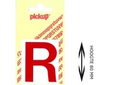 PICKUP LOS - 80 mm - Rood    R   Lettertype Helvetica