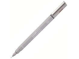 FINELINER UNI PIN - Lichtgrijs - 0.1 mm Uniball - Pigment inkt