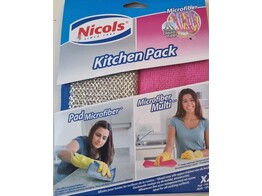 Onderhoudsproduct - Microfiber Kitchen pack Nicols - Set 2 microfiber doekjes