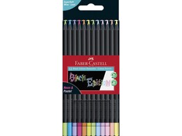 POTLOOD   Black edition   - 6 neon / 6 pastel Faber-Castell - Karton doos