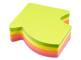INFO NOTES CUBE DIE-CUT -   Pijl   Blok 4 colors x 50 vel