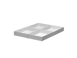 INZETBAKJE LAAG 1-VAK - Lichtgrijs Jalema - Ft. 29 x 122 x 168