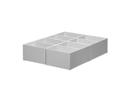INZETBAKJE HOOG 2-VAK - Lichtgrijs Jalema - Ft. 70 x 122 x 168