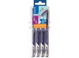 FINELINER   Frixion   - Set 4 basis colors Pilot - Viltpunt lijn 1.3 mm - Uitwisbaar