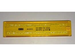 SJABLOON Letters / Cijfers - 3.5 mm RECHT M   R