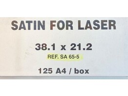 ETIKETTEN SATIJN TEXTIEL - Ft. 38.1 x 21.2 mm WIT - 65 etiket / vel A4 - Doos 125 vel