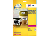 ETIKETTEN Polyester Ultra sterk - Ft. 63.5 x 33.9 Avery - 24 Etiket / A4 - Doos 20 vel