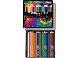 POTLOOD STABILO   AquaColor   - Set 24 Stabilo ARTY - Metal Box