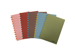 ATOMA - Schrift ft   TERRA   - Commercieel PP kaft  - 72 blad - Colors assorti