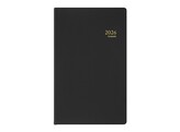 AGENDA BREFORM - 1 Dag /  Pag - Zwart Brepols - Ft. 100 x 165 mm - Seta kaft