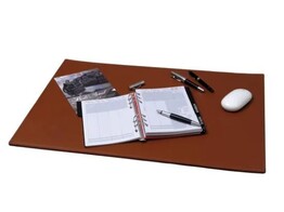 Bureau onderlegger - Leder - Donkerbruin Alassio - Ft. 65 x 45 cm