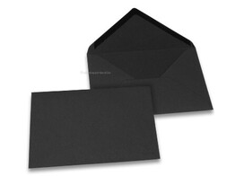 FIZZ OMSLAG DIN C6 FT. - 114 x 162 mm COLOR ZWART