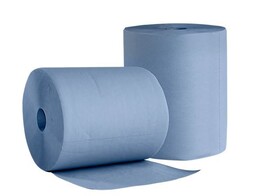 POETSDOEK INDUSTRIAL BLAUW - 2-LAAGS BREEDTE 23.5 cm x 211 M