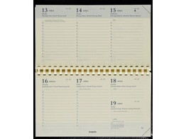 AGENDA OMNIPLAN - 7 Dag / 2 Pag - Spiraal Brepols - Ft. 168 x 90 mm - Zwart