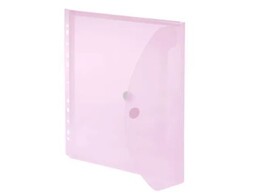 FOLDERSYS POCKET    PERFO   BALG - Rood Velcro sluiting - Din A4