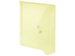 FOLDERSYS POCKET    PERFO   BALG - Geel Velcro sluiting - Din A4