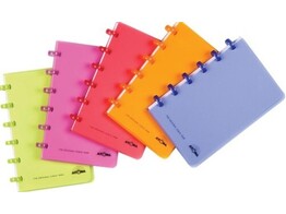ATOMASCHRIFT - A6   10 x 16 cm - Commercieel PP kaft colors assorti - 60 blad