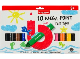 STIFT   Mega points   - Extra dik Bruynzeel - set 10