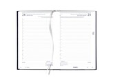 AGENDA SATURNUS kort - 1 Dag /  Pag - Zwart Brepols - Ft. 133 x 208 mm - Lima kaft
