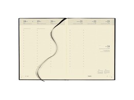 AGENDA CONCORDE - 7 Dag / 2 Pag - Zwart Brepols - Ft. 210 x 270 mm - Creme papier