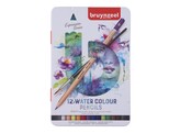 KLEURPOTLOOD Bruynzeel Watercolour - Set 12 Metalen doos