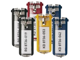 SLEUTELHANGER DURABLE ASSORTI KEY CLIP - SET 6